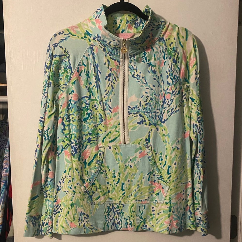 Lilly Pulitzer Sky Blue Heaven Skipper Popover Size Small
